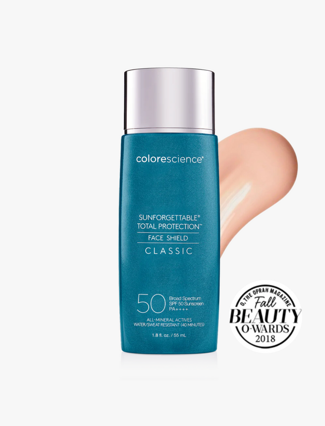 Face Shield Classic SPF 50 con Color - Sunforgettable Total Protection