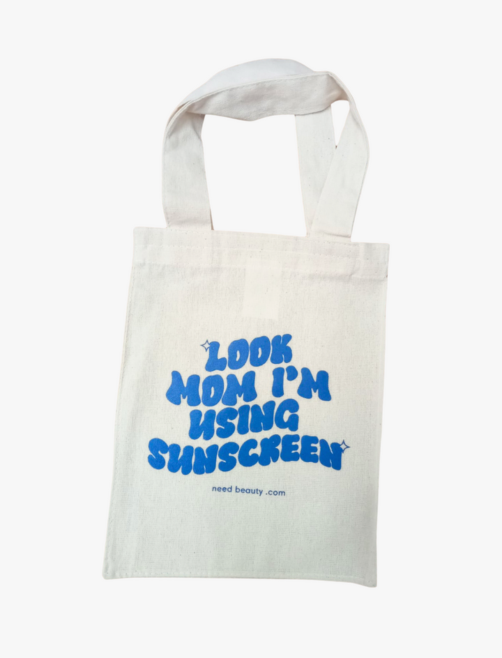 Mini Tote Bag - Look Mom I´m Using Sunscreen