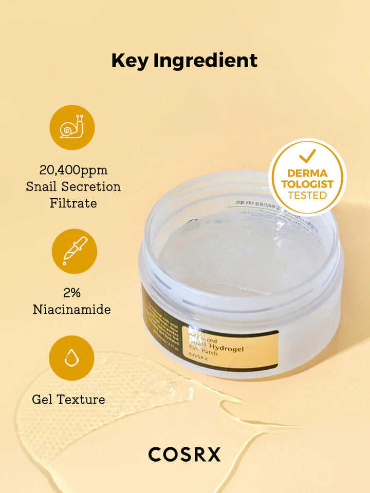 Advanced Snail Hydrogel Eye Patch - 60 parches