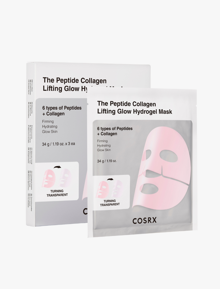 The Peptide Collagen Lifting Glow Hydrogel Mask Kit (3 mascarillas)