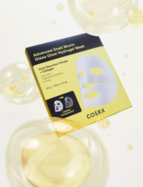 Advanced Snail Mucin Glass Glow Hydrogel Mask (3 mascarillas)