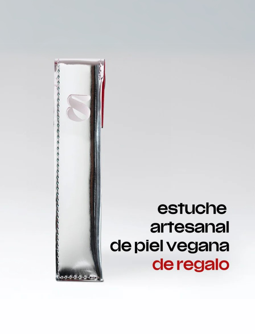 Labial Matte + Gloss Rojo con Estuche de piel vegana