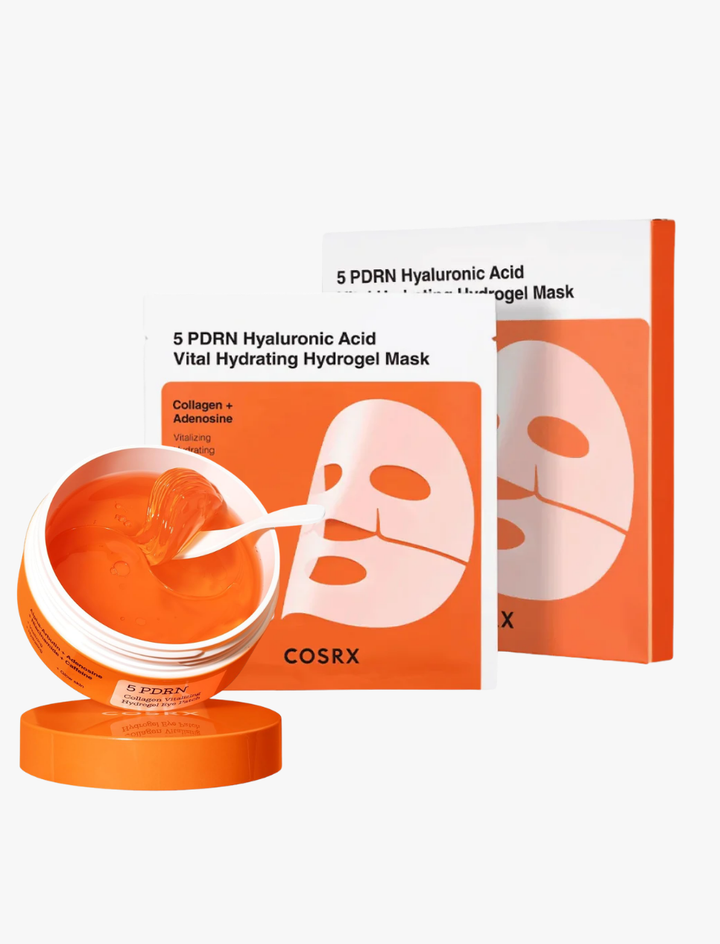 PDRN Mask Glow Kit (3 Hydrogel Masks + 60 Eye Patches)