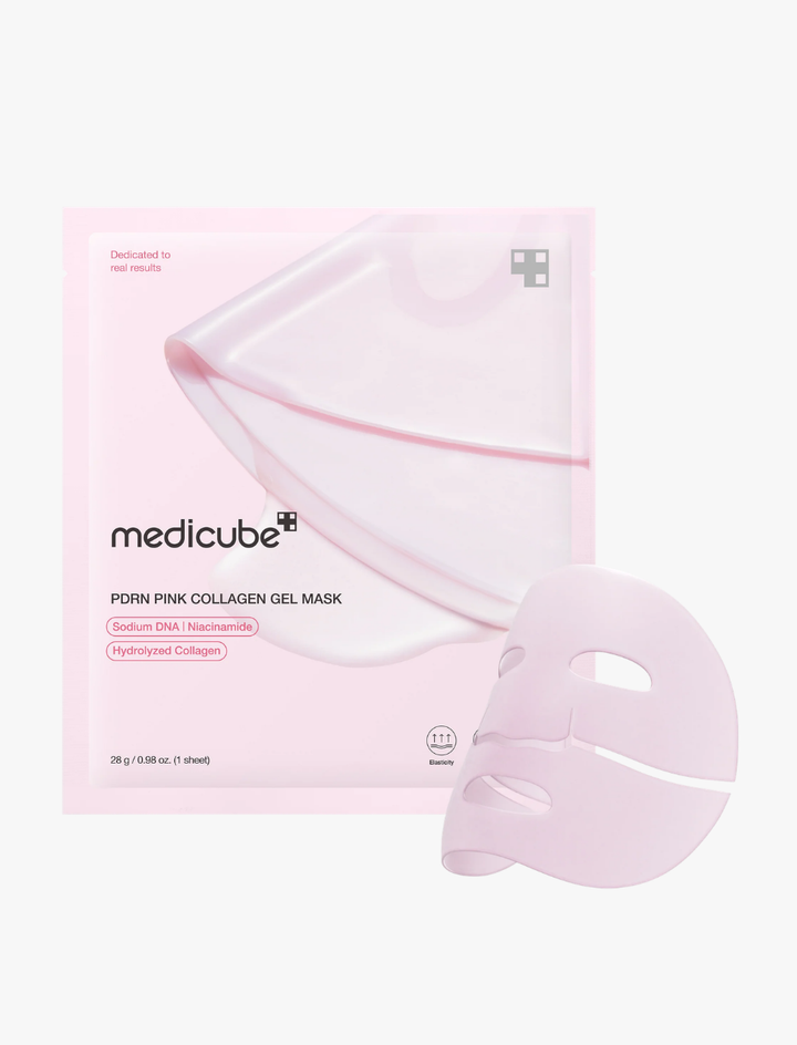 PDRN Pink Collagen Gel Mask - 4 Mascarillas
