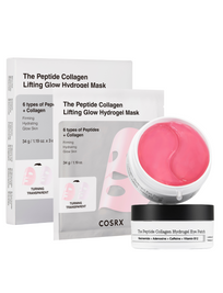 The Collagen Peptide Glow Kit (3 Hydrogel Masks + 60 Eye Patches)
